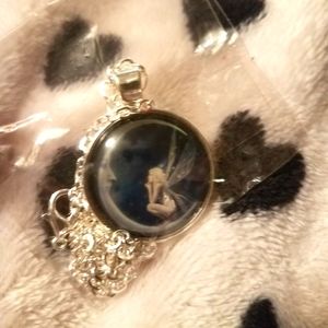 Moon and fairy necklace